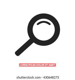 Magnify line vector icon