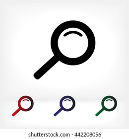 Magnify line vector icon