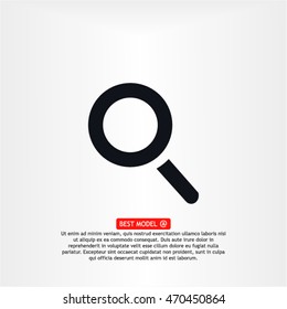 Magnify line vector icon