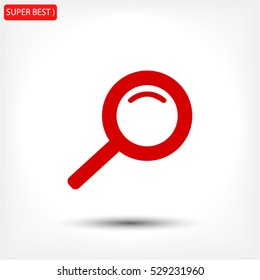 Magnify line vector icon