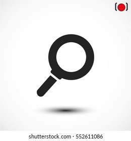 Magnify line vector icon
