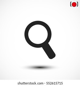 Magnify line vector icon