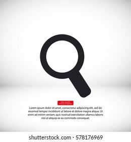 Magnify line vector icon