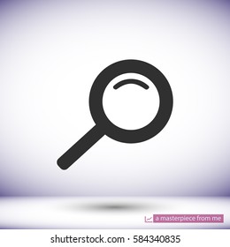 Magnify line vector icon
