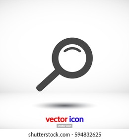 Magnify line vector icon