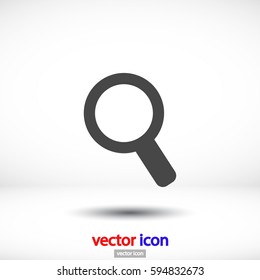 Magnify line vector icon