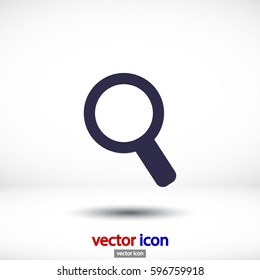 Magnify line vector icon