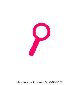 Magnify line vector icon.VECTOR ICON 10 eps