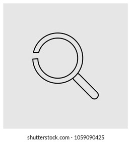Magnify and Loupe Vector Icon