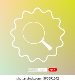 Magnify, lupe, icon, vector