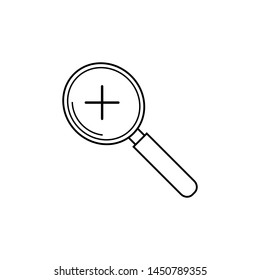 magnify search icon vector design template