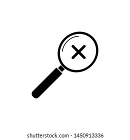 magnify search icon vector design template