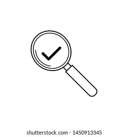 magnify search icon vector design template