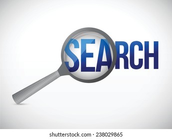 magnify search message illustration design over a white background