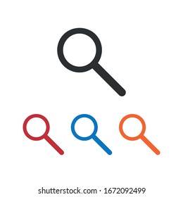 Magnify sign. Search icon vector trendy design 