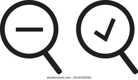 Magnify symbol modern simple vector icon for website or mobile app., vector illustration,Magnifying glass icon for search and discovery
