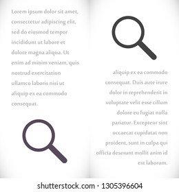 Magnify Vector icon