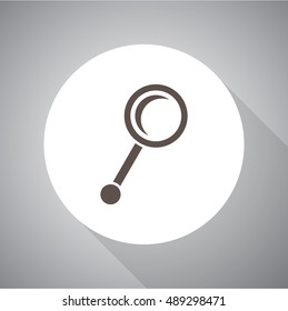 Magnify vector icon Flat style for web and mobile