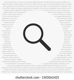 Magnify Vector icon . Illustration design