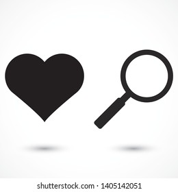 Magnify Vector icon . Lorem Ipsum Illustration design