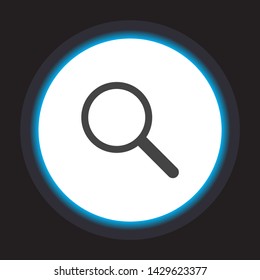 Magnify Vector icon . Lorem Ipsum Illustration design