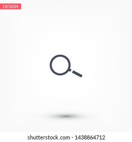 Magnify Vector icon . Lorem Ipsum Illustration design