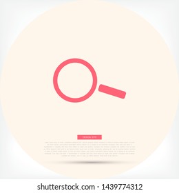 Magnify Vector icon . Lorem Ipsum Illustration design