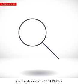 Magnify Vector icon . Lorem Ipsum Illustration design