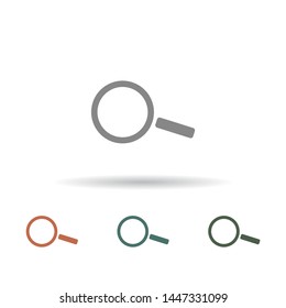 Magnify Vector icon . Lorem Ipsum Illustration design