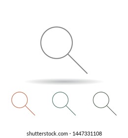 Magnify Vector icon . Lorem Ipsum Illustration design