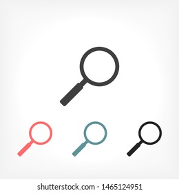 Magnify Vector icon . Lorem Ipsum Illustration design