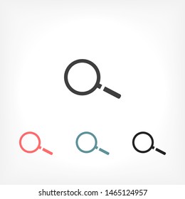 Magnify Vector icon . Lorem Ipsum Illustration design