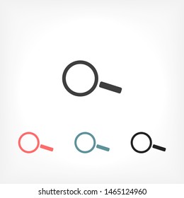 Magnify Vector icon . Lorem Ipsum Illustration design