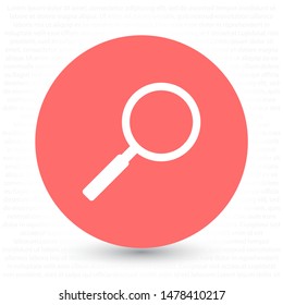 Magnify Vector icon . Lorem Ipsum Illustration design