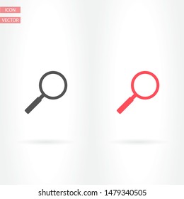 Magnify Vector icon . Lorem Ipsum Illustration design