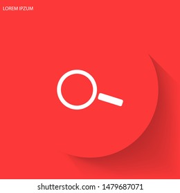 Magnify Vector icon . Lorem Ipsum Illustration design