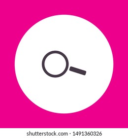 Magnify Vector icon . Lorem Ipsum Illustration design