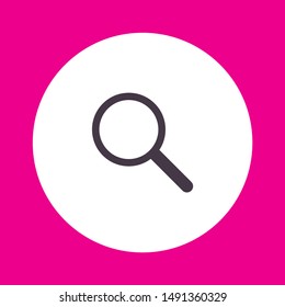 Magnify Vector icon . Lorem Ipsum Illustration design