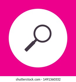 Magnify Vector icon . Lorem Ipsum Illustration design