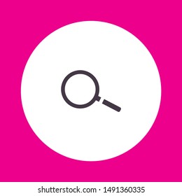 Magnify Vector icon . Lorem Ipsum Illustration design