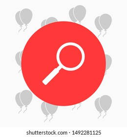 Magnify Vector icon . Lorem Ipsum Illustration design