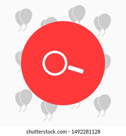 Magnify Vector icon . Lorem Ipsum Illustration design