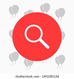 Magnify Vector icon . Lorem Ipsum Illustration design