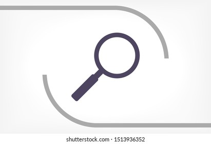 Magnify Vector icon . Lorem Ipsum Illustration design