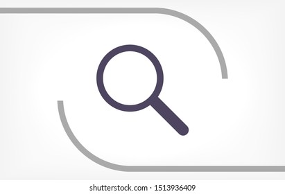 Magnify Vector icon . Lorem Ipsum Illustration design