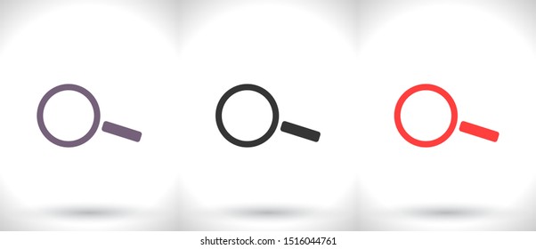 Magnify Vector icon . Lorem Ipsum Illustration design