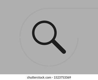 Magnify Vector icon . Lorem Ipsum Illustration design
