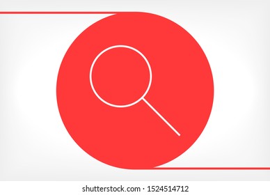 Magnify Vector icon . Lorem Ipsum Illustration design