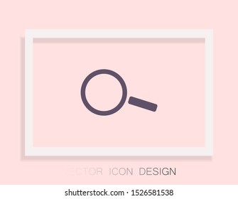 Magnify Vector icon . Lorem Ipsum Illustration design