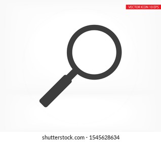 Magnify Vector icon . Lorem Ipsum Illustration design